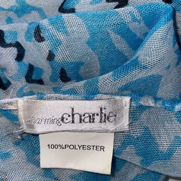 Pashmina - Houndstooth Print by: Charming Charlie - Bid Now = Disc.Shipping 👍 - Picture 7 of 8